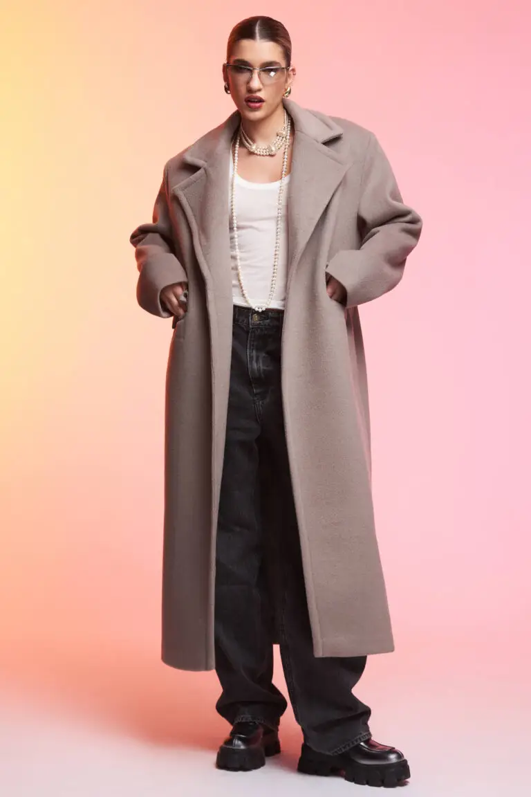Palton Bej Maxi Petite