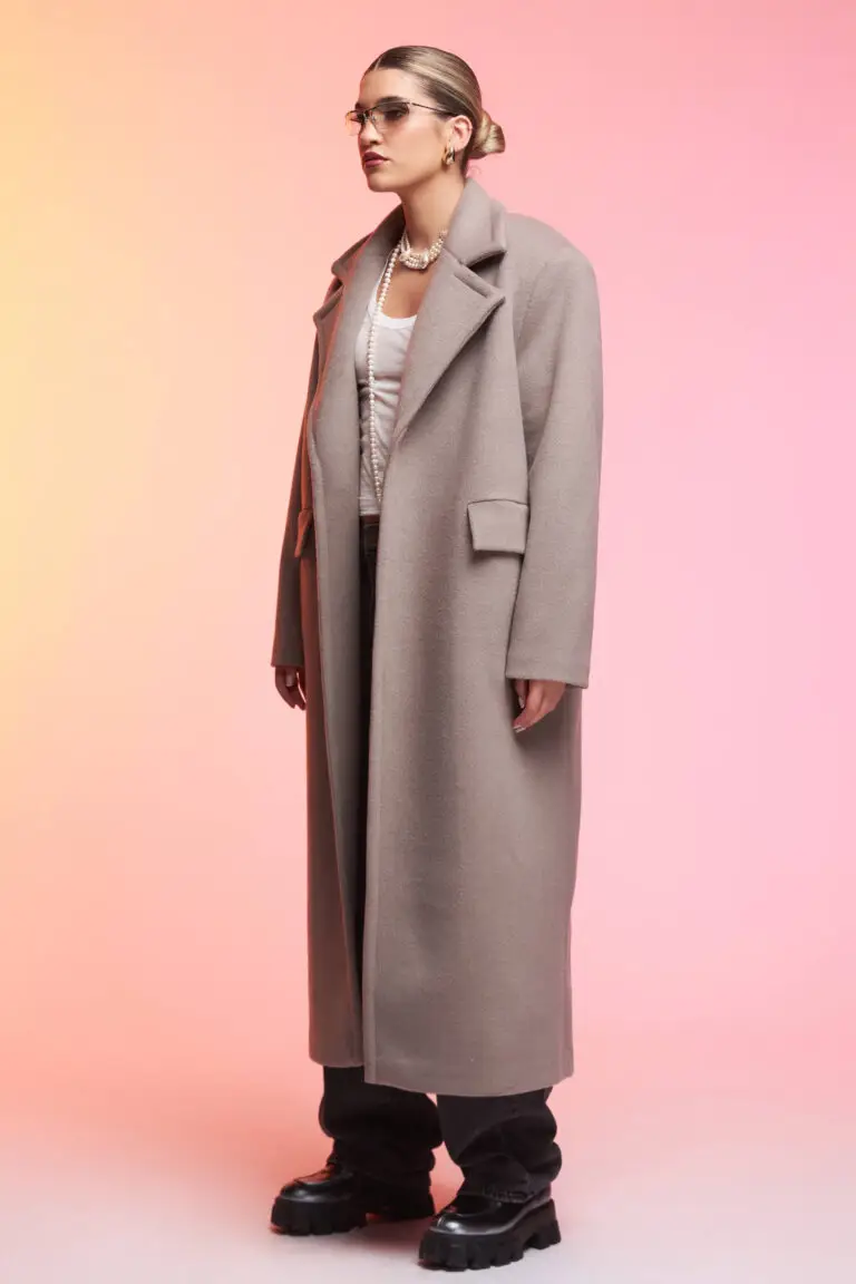 Palton Bej Maxi Petite