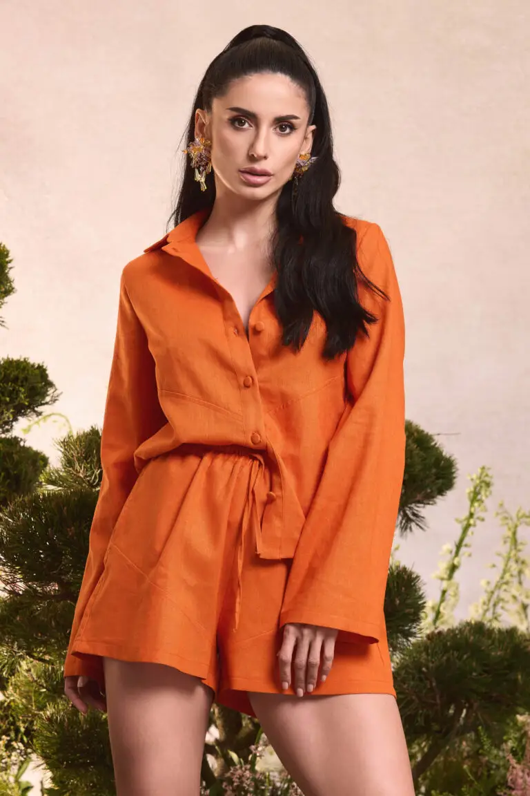 Outlet 16 Camasa Lejera De In Orange