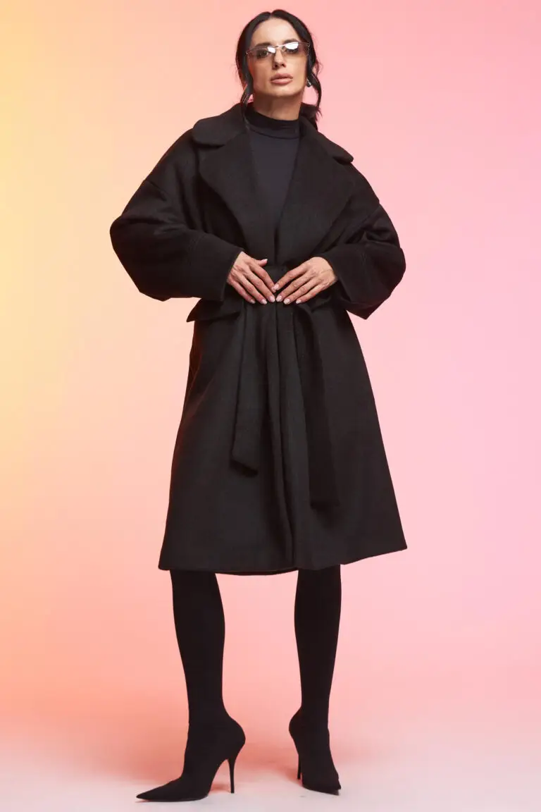 Palton Midi Negru