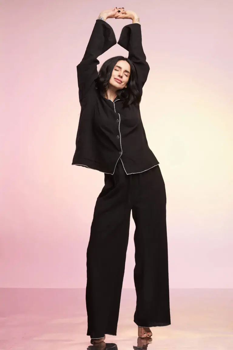 Pijama Muselina Neagra