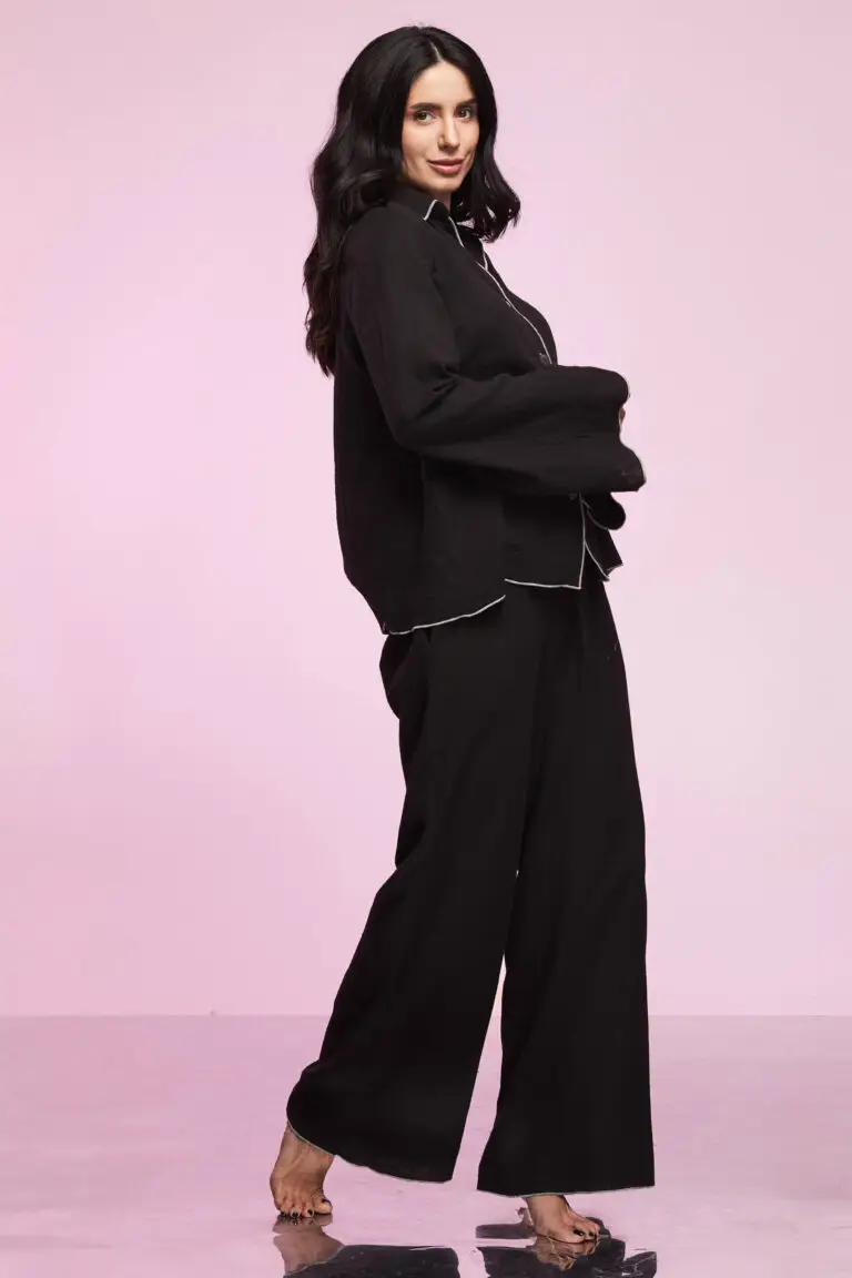 Pijama Muselina Neagra