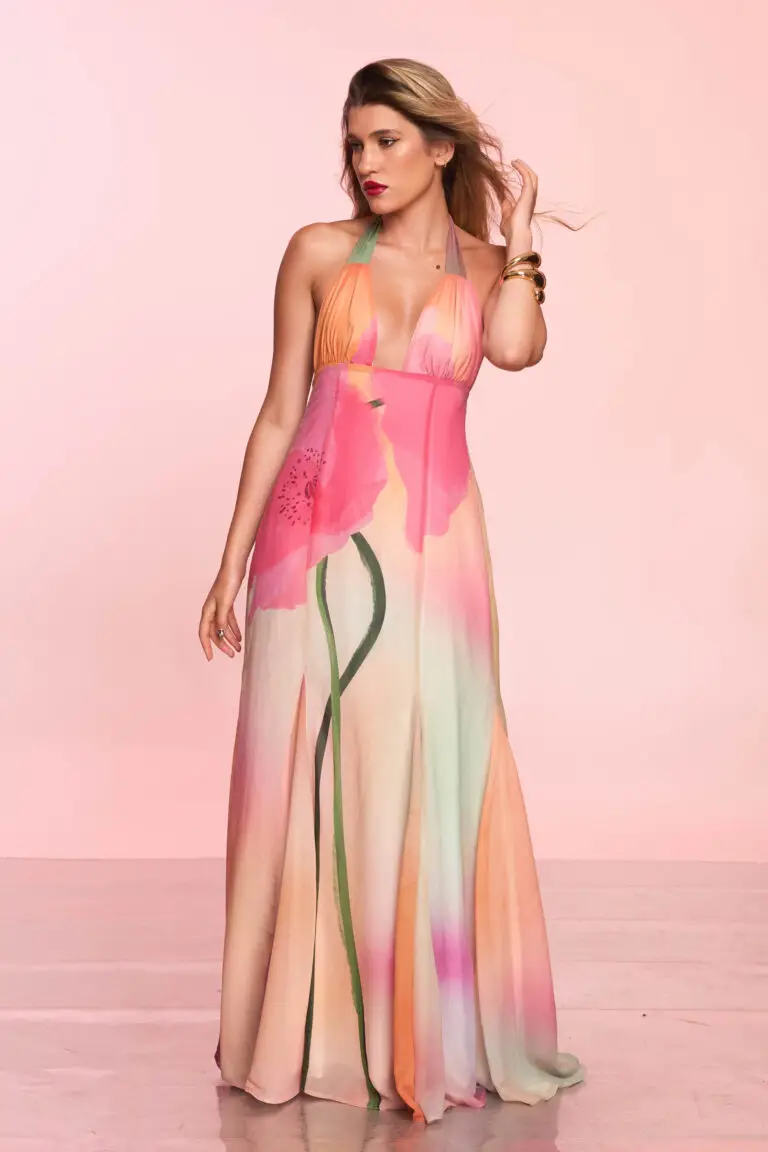 Outlet 6 Rochie Imprimata Din Voal