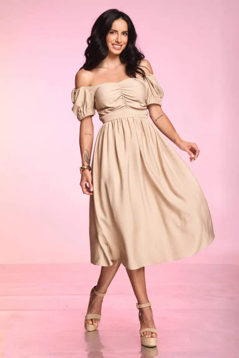 Outlet 19 Rochie Boho Bej Nisipiu