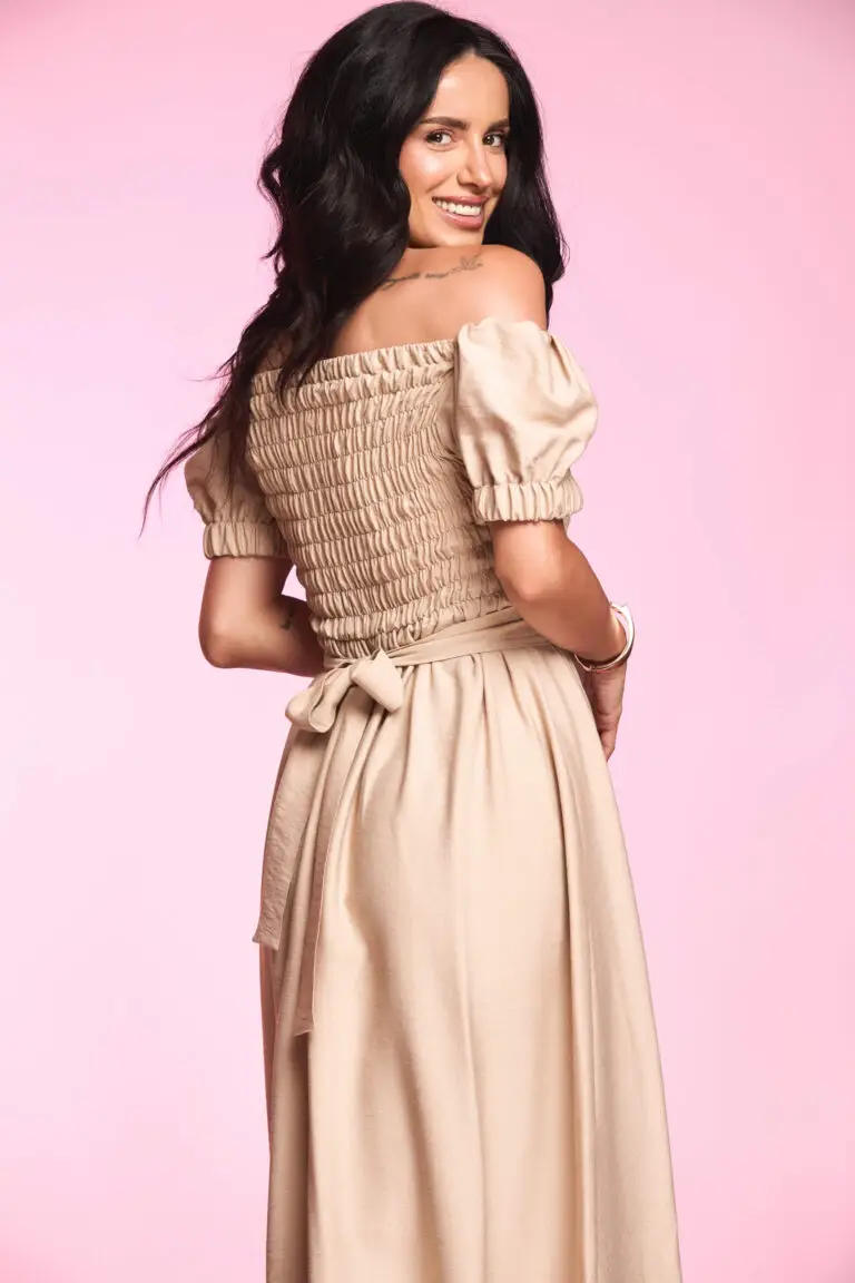 Outlet 20 Rochie Boho Bej Nisipiu