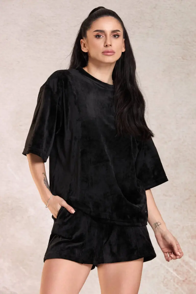 Outlet 33 Trening Negru Cu Pantaloni Scurti Walk In Love