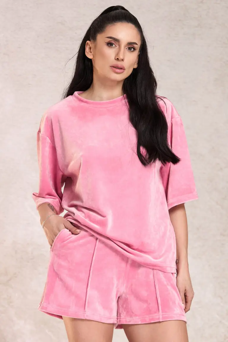 Outlet 30 Trening Roz Cu Pantaloni Scurti Walk In Love
