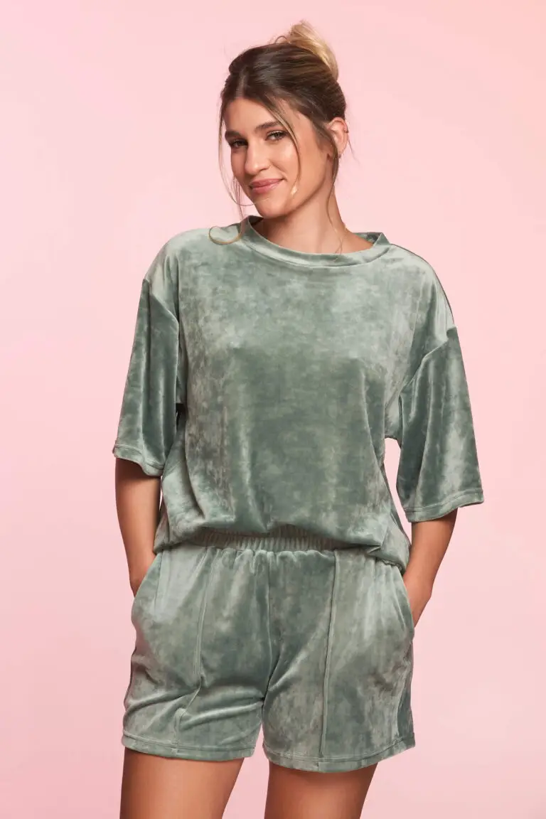 Outlet 11 Trening Verde Salvie Cu Pantaloni Scurti Walk In Love