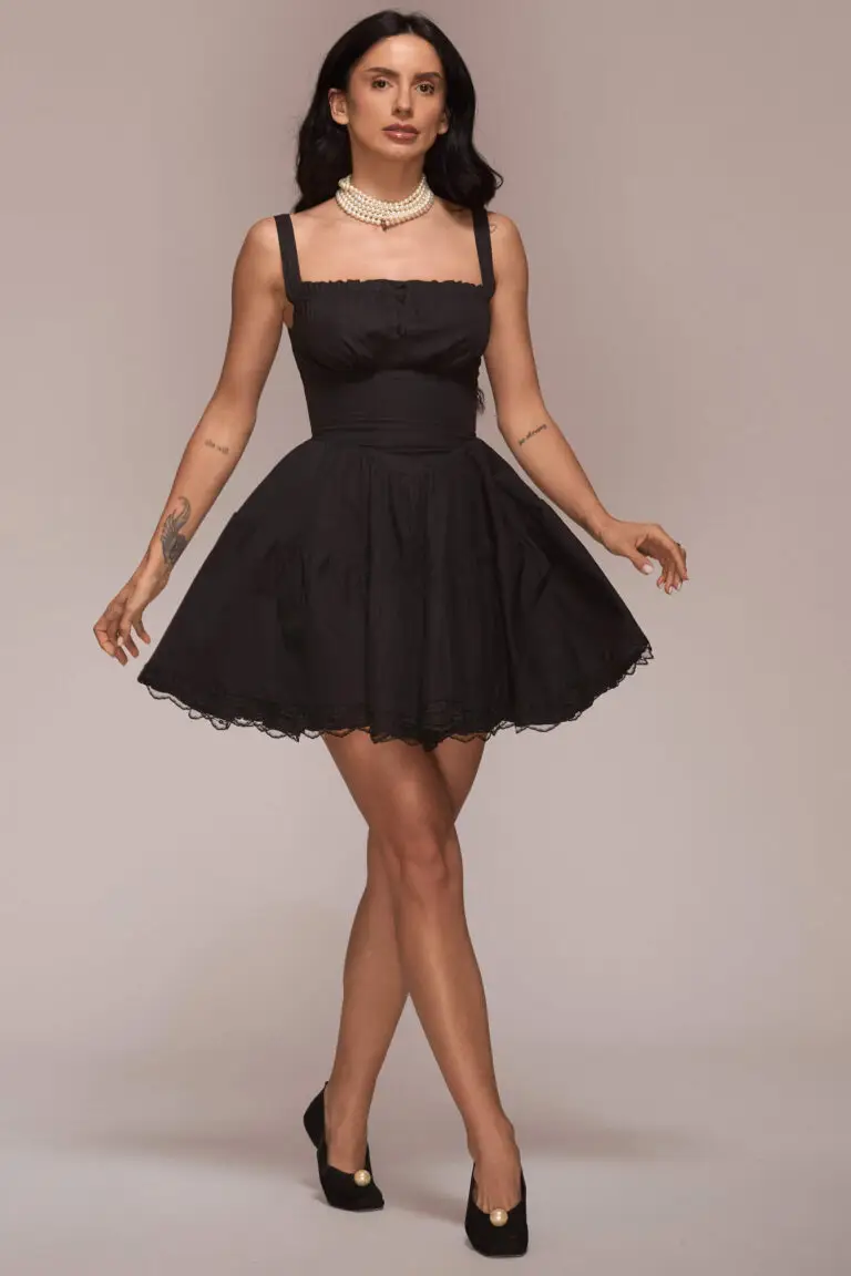 Outlet 31 Rochie Milkmaid Neagră