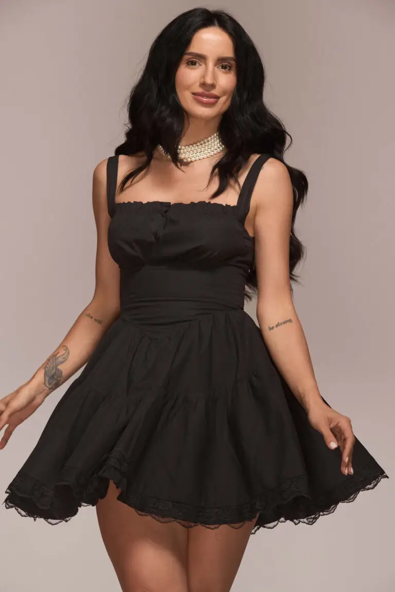 Outlet 32 Rochie Milkmaid Neagră
